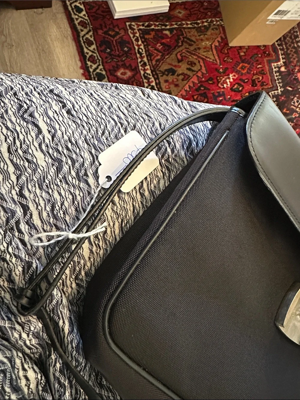 Perfect Dunhill men’s leather and canvas portfolio